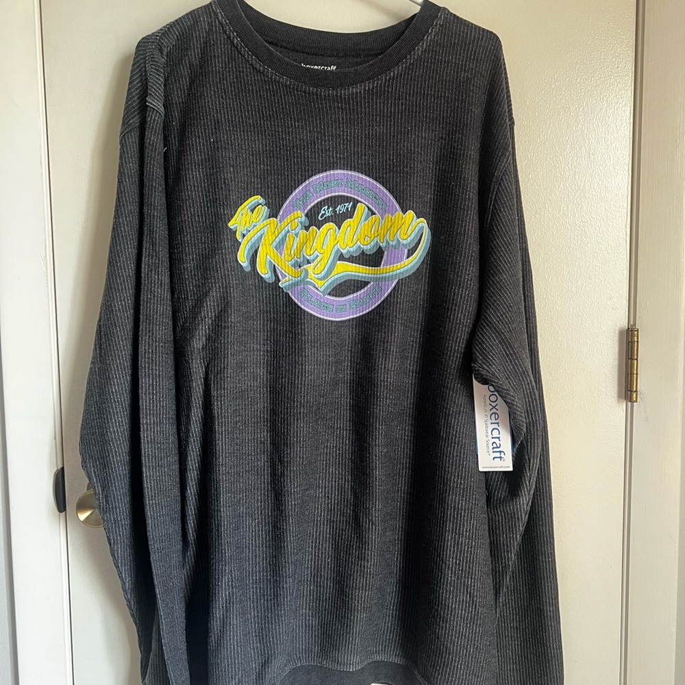 New With Tags! Pixie Lee & Co Black Disney Corded Crew!